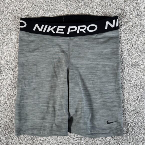 Nike Pro Dri-FIT Shorts Mens Large Gray 8 Inseam Compression Training CZ9840-084 - Picture 1 of 7